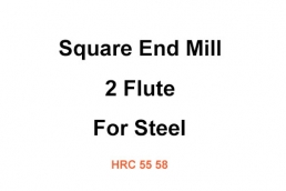 Square End Mill 2T for Steel