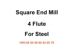 Square End Mill 4T for Steel